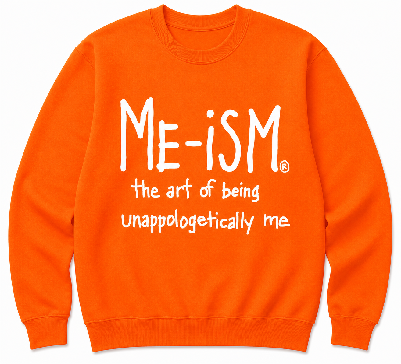 Me-ism Crew Sweatshirt - White Letters